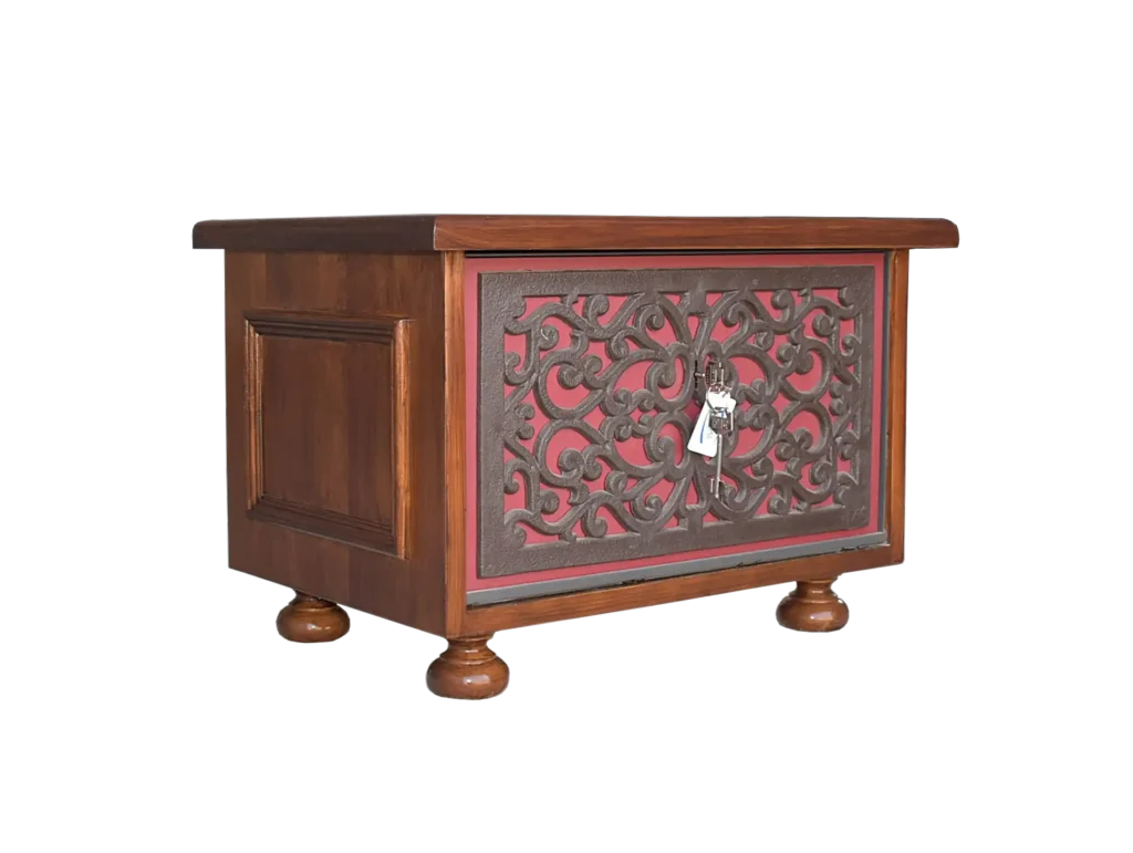 Caja fuerte con forma de mueble vintage para camuflar en casa