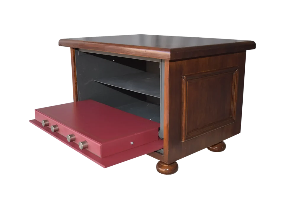 Caja fuerte con forma de mueble para camuflar en casa