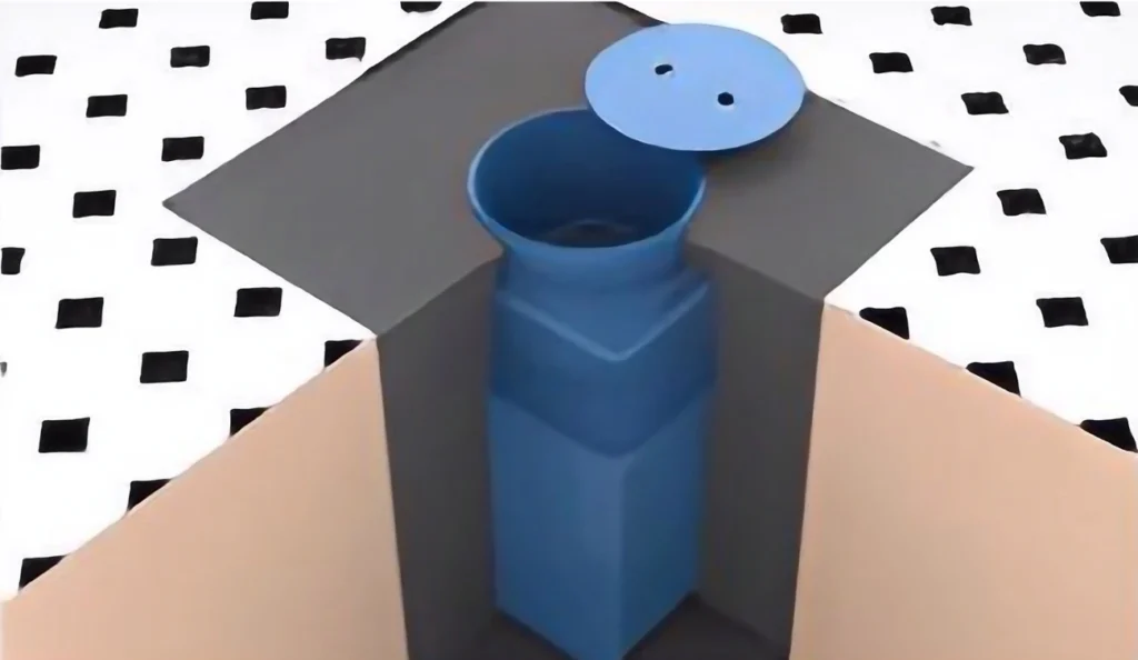 Caja fuert camuflada en el suelo