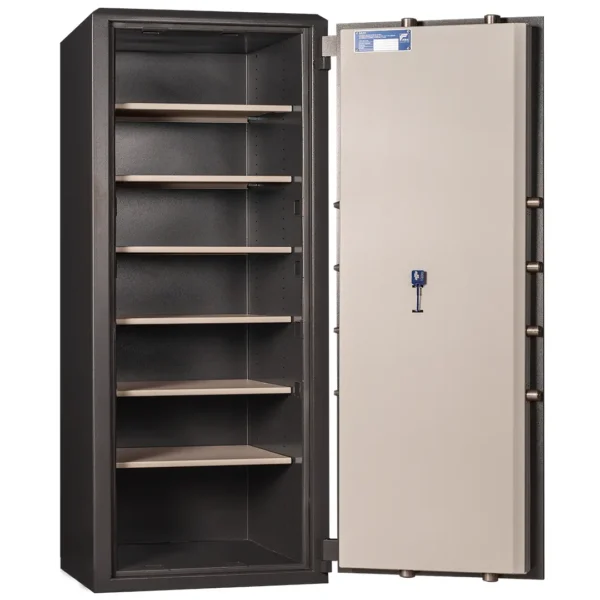 Caja fuerte Olle Grado I capacidad 300 litros abierta 6 estantes