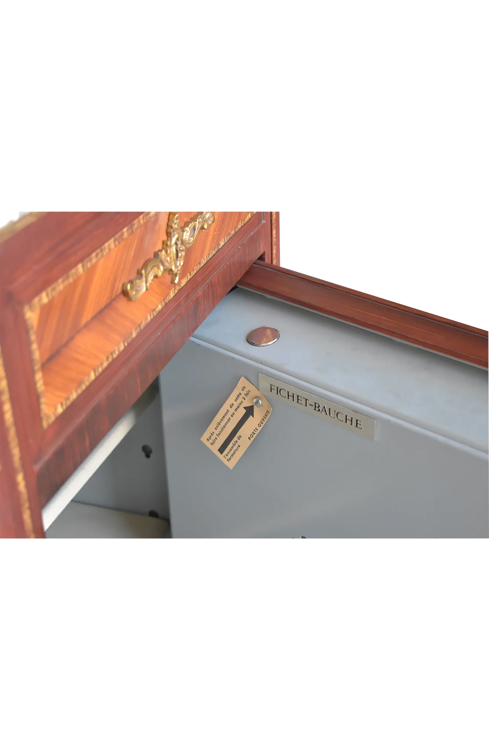 Caja fuerte Fichet Luis XVI vintage - Imagen 4
