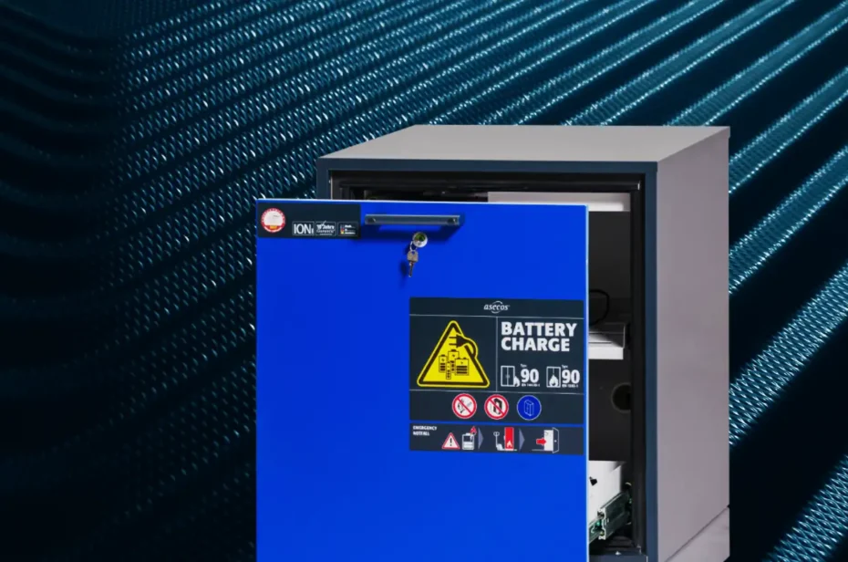 Armario para el almacenamiento de baterias de iones de litio