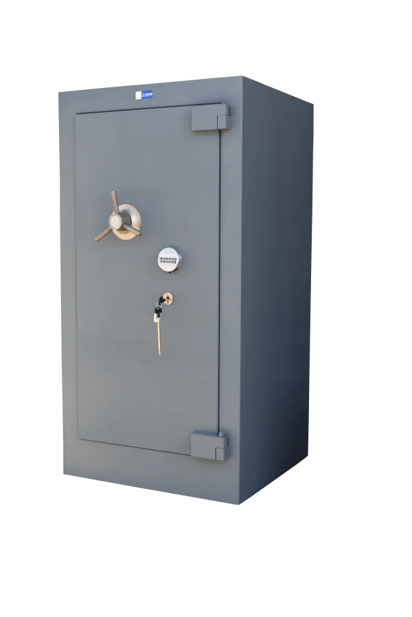 Caja fuerte fichet seminueva gris
