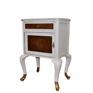Mesilla decorativa estilo vintage con caja fuerte integrada en el interior