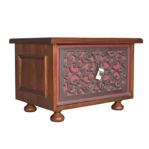 Caja Fuerte Vintage Fac Bureao es un mueble decorativo con caja fuerte integrada