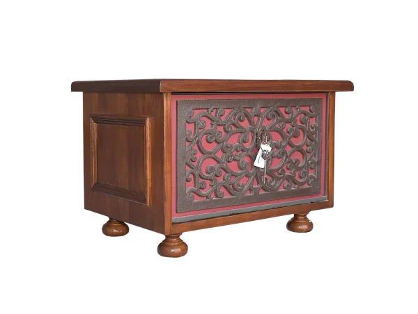 Caja Fuerte Vintage Fac Bureao es un mueble decorativo con caja fuerte integrada