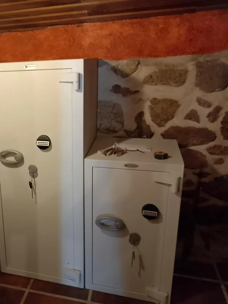 Cajas fuertes para la autorización de una armeria