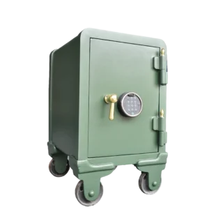 Caja fuerte vintage con ruedas
