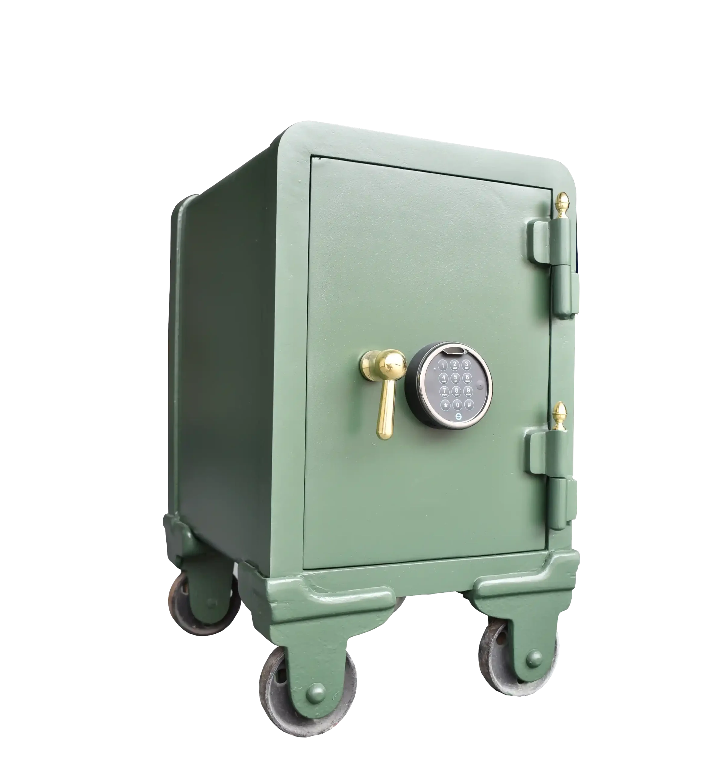 Caja fuerte vintage con ruedas