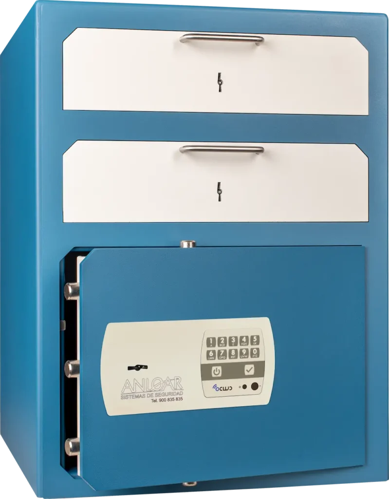 Caja fuerte de cobro para mostrador tienda