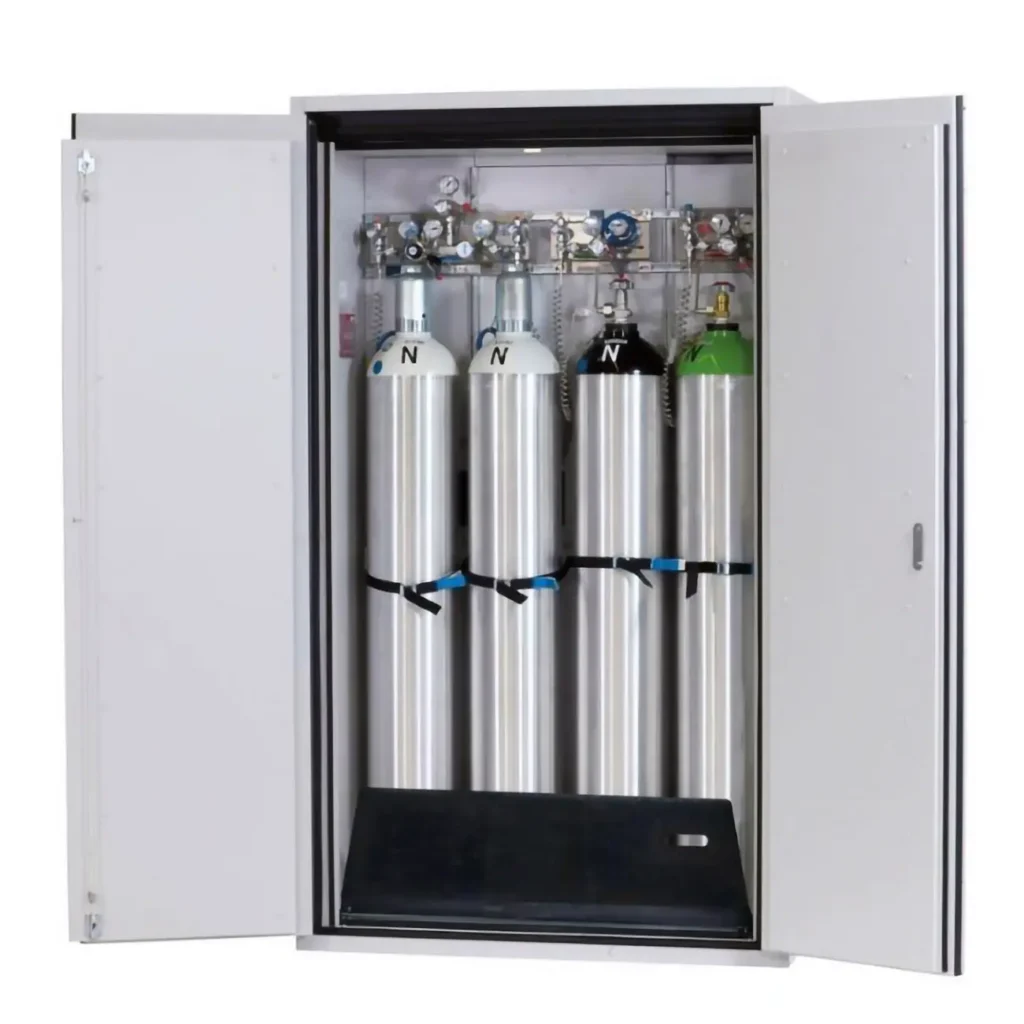 Armario de almacenamiento de botellas de gas a presión