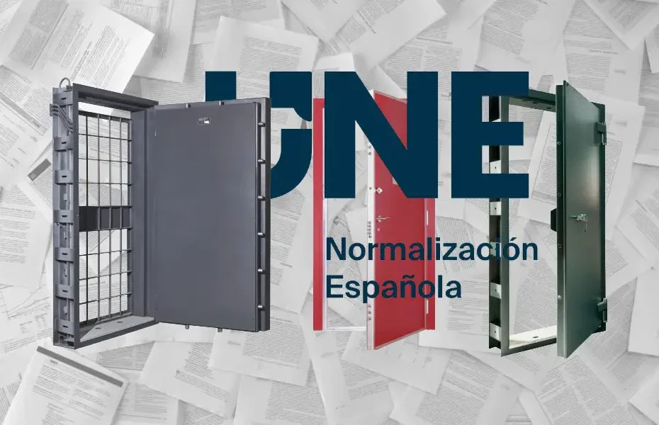 Diferencias entre UNE 1143 y UNE 1627 normativas de puertas acorazadas